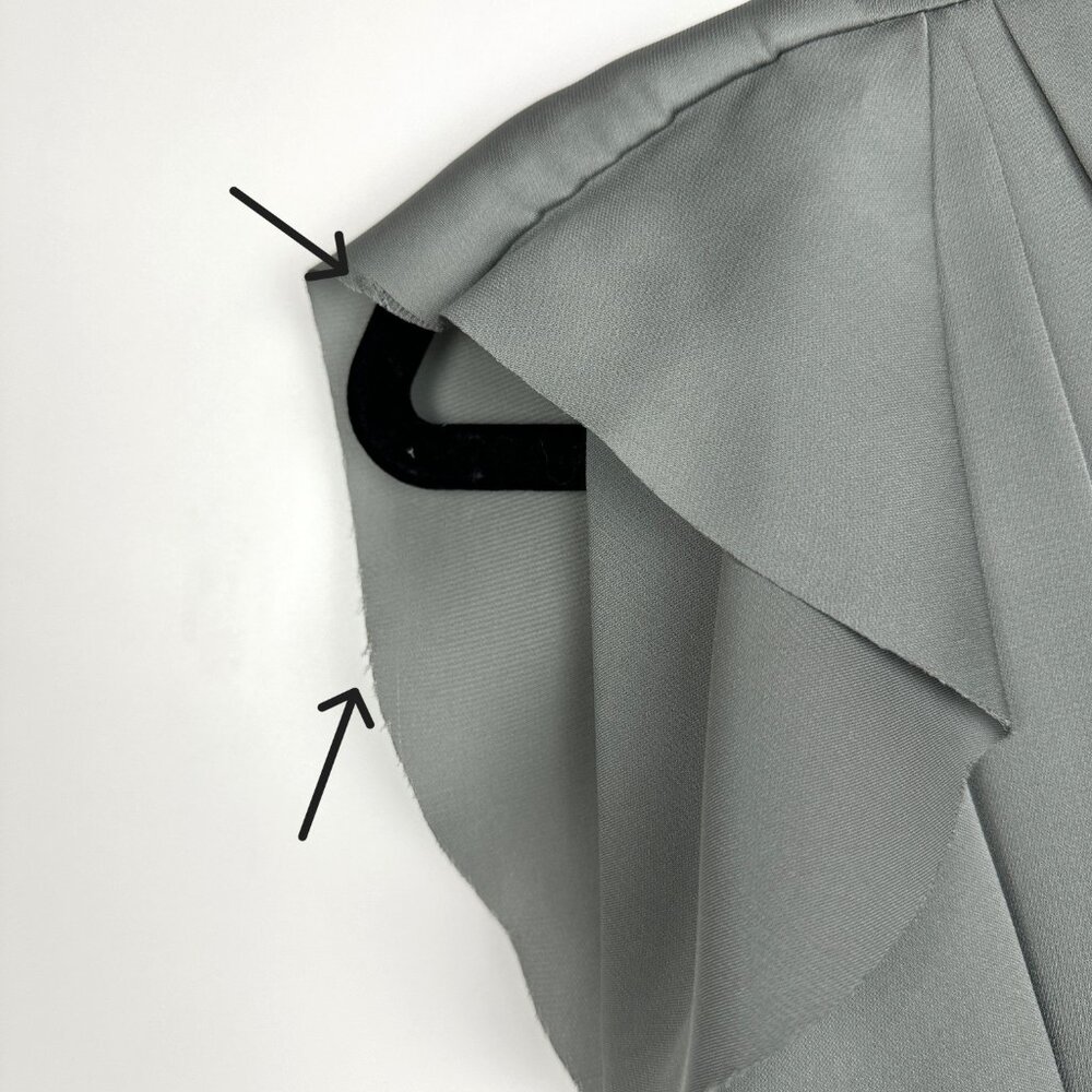 Reiss Cora Drape Front Crossover Flutter Sleeve D… - image 4